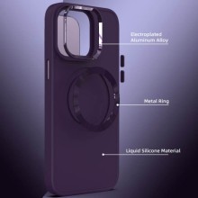 TPU чехол Bonbon Metal Style with MagSafe для Apple iPhone 15 Plus (6.7") – Фиолетовый