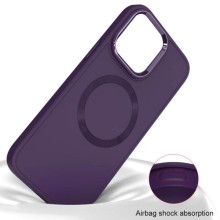 TPU чохол Bonbon Metal Style with MagSafe для Apple iPhone 15 Plus (6.7") – Фіолетовий
