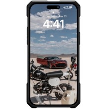 Ударопрочный чехол UAG Monarch Pro with MagSafe Leather для Apple iPhone 15 Plus / 14 Plus (6.7") – Черный