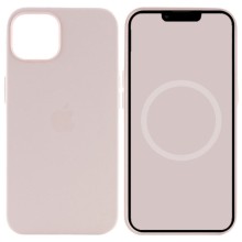 Чехол Silicone case (AAA) full with Magsafe and Animation для Apple iPhone 15 Plus (6.7") (Розовый)