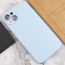 Чехол Silicone Case Full Camera Protective (AA) NO LOGO для Apple iPhone 15 Plus (6.7") – Голубой