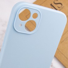 Чехол Silicone Case Full Camera Protective (AA) NO LOGO для Apple iPhone 15 Plus (6.7") – Голубой