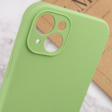 Чехол Silicone Case Full Camera Protective (AA) NO LOGO для Apple iPhone 15 Plus (6.7") – Мятный