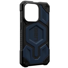 Ударопрочный чехол UAG Monarch Pro with MagSafe Leather для Apple iPhone 15 Plus / 14 Plus (6.7") – Синий