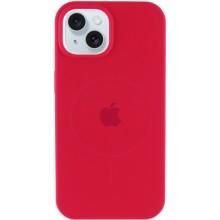 Чохол Silicone Case Full Protective (AA) with MagSafe для Apple iPhone 15 Plus (6.7") – Червоний