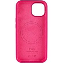 Чохол Silicone Case Full Protective (AA) with MagSafe для Apple iPhone 15 Plus (6.7") – Малиновий