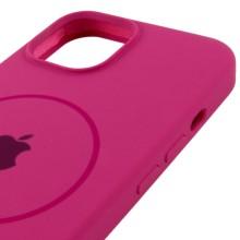 Чохол Silicone Case Full Protective (AA) with MagSafe для Apple iPhone 15 Plus (6.7") – Малиновий