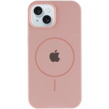 Чохол Silicone Case Full Protective (AA) with MagSafe для Apple iPhone 15 Plus (6.7") – Рожевий