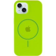 Чохол Silicone Case Full Protective (AA) with MagSafe для Apple iPhone 15 Plus (6.7") – Салатовий