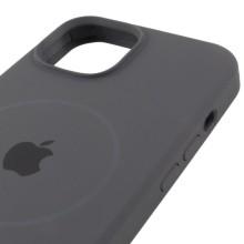 Чохол Silicone Case Full Protective (AA) with MagSafe для Apple iPhone 15 Plus (6.7") – Сірий