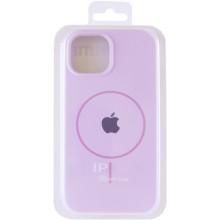 Чохол Silicone Case Full Protective (AA) with MagSafe для Apple iPhone 15 Plus (6.7") – Бузковий
