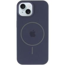 Чохол Silicone Case Full Protective (AA) with MagSafe для Apple iPhone 15 Plus (6.7") – Темно-синій