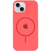 Чохол Silicone Case Full Protective (AA) with MagSafe для Apple iPhone 15 Plus (6.7") – Кавуновий