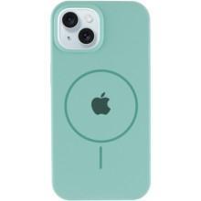 Чохол Silicone Case Full Protective (AA) with MagSafe для Apple iPhone 15 Plus (6.7") – Бірюзовий