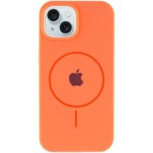 Чохол Silicone Case Full Protective (AA) with MagSafe для Apple iPhone 15 Plus (6.7") – Помаранчевий
