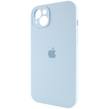 Чехол Silicone Case Full Camera Protective (AA) для Apple iPhone 15 Plus (6.7") – Голубой
