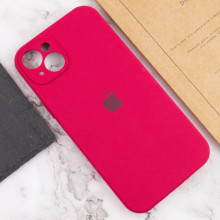 Чехол Silicone Case Full Camera Protective (AA) для Apple iPhone 15 Plus (6.7") – Красный