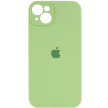 Чехол Silicone Case Full Camera Protective (AA) для Apple iPhone 15 Plus (6.7") – Мятный