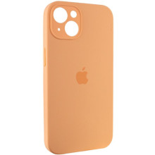 Чехол Silicone Case Full Camera Protective (AA) для Apple iPhone 15 Plus (6.7") – Оранжевый