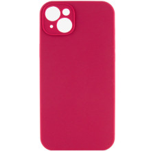 Чехол Silicone Case Full Camera Protective (AA) NO LOGO для Apple iPhone 15 Plus (6.7") (Красный)