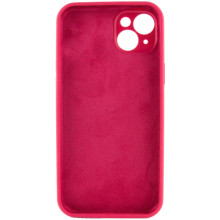 Чехол Silicone Case Full Camera Protective (AA) NO LOGO для Apple iPhone 15 Plus (6.7") – Красный