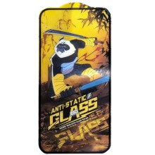 Защитное стекло 5D Anti-static Panda (тех.пак) для Apple iPhone 15 Plus / 16 Plus (6.7") (Черный)