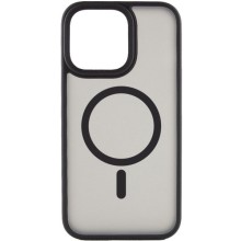 TPU+PC чохол Metal Buttons with MagSafe для Apple iPhone 15 Plus (6.7") (Чорний)