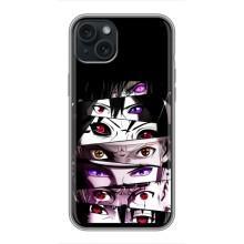 Чехлы Персонажи Аниме Наруто для iPhone 15 Plus (AlphaPrint) – Глаза Anime