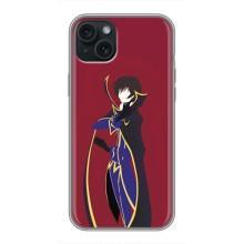 Чехлы Персонажи Аниме Наруто для iPhone 15 Plus (AlphaPrint) – Лелуш Ламперуж