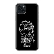Чехлы Персонажи Аниме Наруто для iPhone 15 Plus (AlphaPrint) – Re: Zero