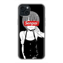 Чехлы Персонажи Аниме Наруто для iPhone 15 Plus (AlphaPrint) – Senpai