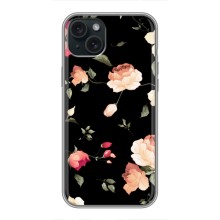 Чохли з квітами для iPhone 15 Plus (VPrint) (Трояндочки)