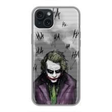 Чохли з картинкою Джокера на iPhone 15 Plus (Joker клоун)