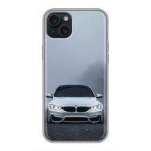 Чехол BMW для Айфон 15 Плюс – БМВ в тумане