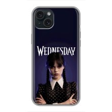 Силиконовый чехол с картинкой для iPhone 15 Plus (Wednesday)