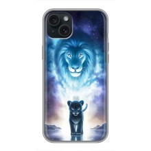 Чохол з картинкою ЛЕВ для iPhone 15 Plus (VPrint) – Маленький лев