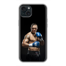 Чехол с картинкой Александр Усик для iPhone 15 Plus – Боксер Усик