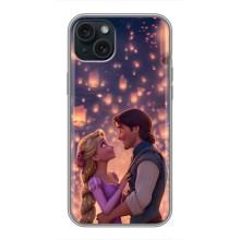 Чехол Рапунцель для iPhone 15 Plus (Принцесса и принц)