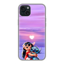 Чехол с рисунком Стич для iPhone 15 Plus – Стич и Лило