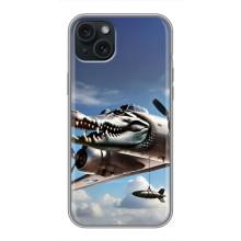 Чехол с мемом Тралалело тралала на iPhone 15 Plus (Бомбардиро крокодило)