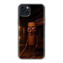 Чехол с мемом Тралалело тралала на iPhone 15 Plus (Тунг тунг тунг сахур)