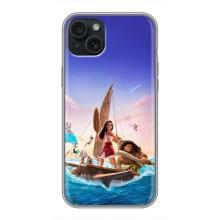 Чехол с мультфильмом Моана iPhone 15 Plus (Моана и Мауи)