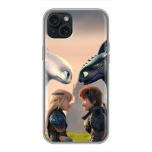 Чехол как приручить дракона на iPhone 15 Plus (Гикавка и Астрид)