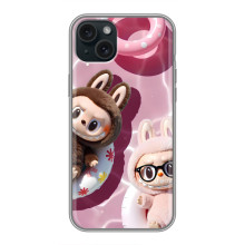 Чехол с Лабубу на iPhone 15 Plus – Игрушка Лабубу