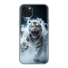 Чехол с картинкой «Хищники» для iPhone 15 Plus – Тигр