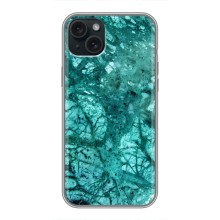 Мраморний чехол на iPhone 15 Plus (VPrint) (Зелений мрамор)