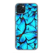 Силіконовий бампер з картинкою звірів для iPhone 15 Plus (Крила метеликів)