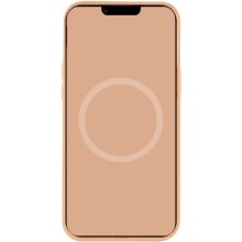 Чохол Silicone case (AAA) full with Magsafe and Animation для Apple iPhone 15 Pro Max (6.7") – Помаранчевий