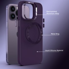 TPU чехол Bonbon Metal Style with MagSafe для Apple iPhone 15 Pro Max (6.7") – Фиолетовый