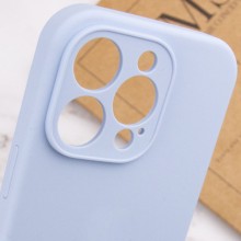 Чехол Silicone Case Full Camera Protective (AA) NO LOGO для Apple iPhone 15 Pro Max (6.7") – Голубой